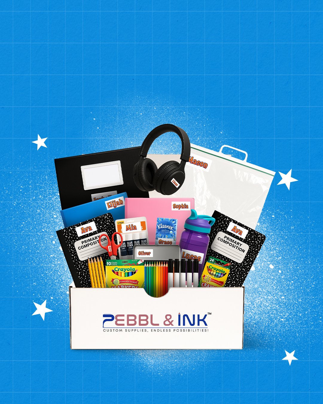 Personalized School Supply Box